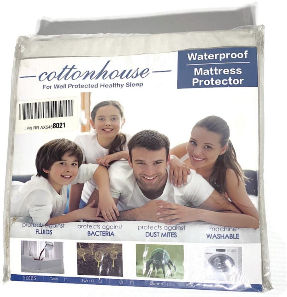 Cotton House Waterproof Full Mattress Protector White Cotton - NEW